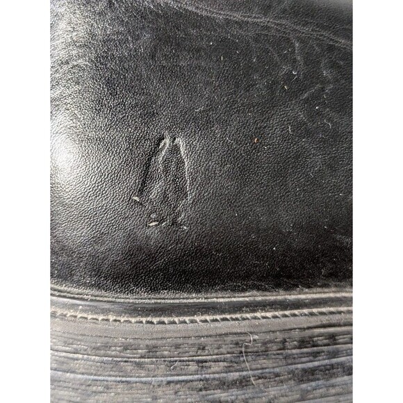 Hush Puppies Black Leather Lace Up Ankle Boots Women's 6 Wide Chukka Comfort EUC - Picture 6 of 9